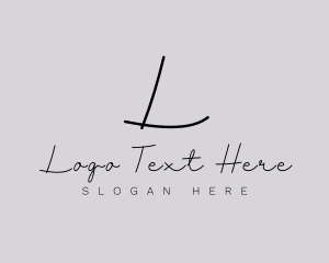 Enterprise - Professional Script Fashion Boutique logo design