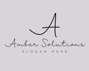 Professional Script Fashion Boutique logo design