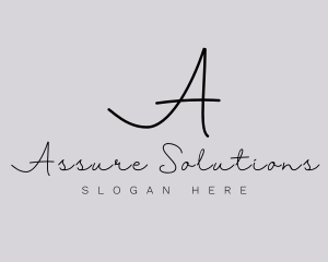 Professional Script Fashion Boutique logo design