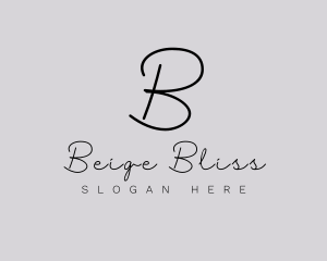 Professional Script Fashion Boutique logo design