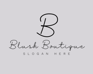 Professional Script Fashion Boutique logo design