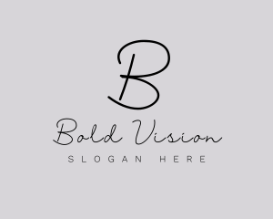 Professional Script Fashion Boutique logo design