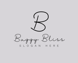 Professional Script Fashion Boutique logo design