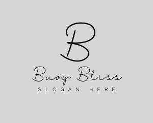 Professional Script Fashion Boutique logo design