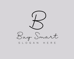 Professional Script Fashion Boutique logo design