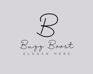 Professional Script Fashion Boutique logo design