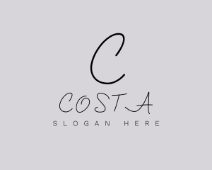 Professional Script Fashion Boutique logo design