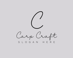 Professional Script Fashion Boutique logo design