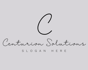 Professional Script Fashion Boutique logo design