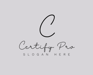 Professional Script Fashion Boutique logo design