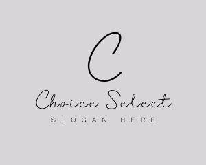 Professional Script Fashion Boutique logo design