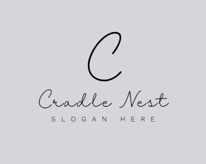 Professional Script Fashion Boutique logo design