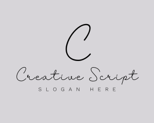 Professional Script Fashion Boutique logo design