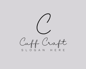 Professional Script Fashion Boutique logo design