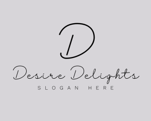 Professional Script Fashion Boutique logo design