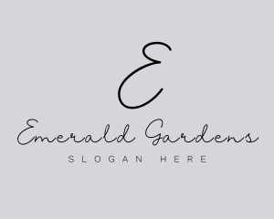 Professional Script Fashion Boutique logo design