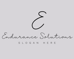 Professional Script Fashion Boutique logo design