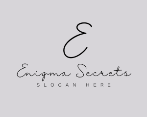 Professional Script Fashion Boutique logo design