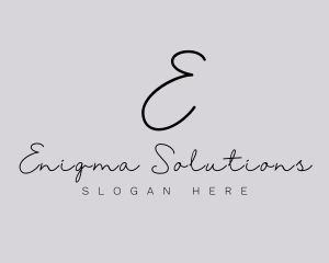 Professional Script Fashion Boutique logo design