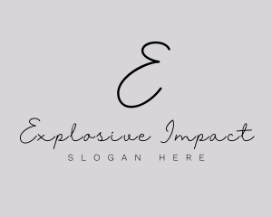 Professional Script Fashion Boutique logo design