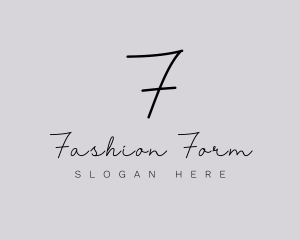 Professional Script Fashion Boutique logo design