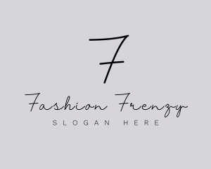 Professional Script Fashion Boutique logo design