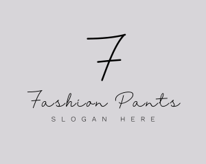 Professional Script Fashion Boutique logo design