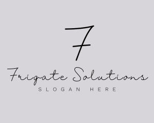 Professional Script Fashion Boutique logo design