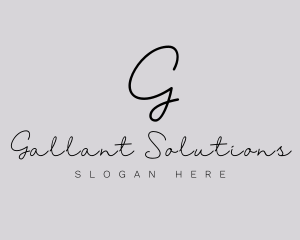 Professional Script Fashion Boutique logo design