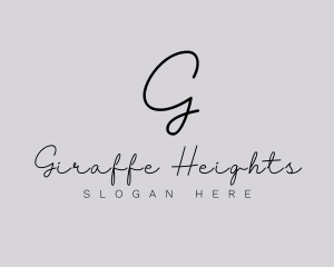 Professional Script Fashion Boutique logo design