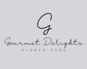 Professional Script Fashion Boutique logo design