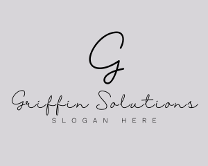 Professional Script Fashion Boutique logo design