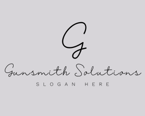 Professional Script Fashion Boutique logo design