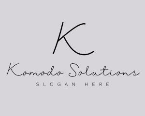 Professional Script Fashion Boutique logo design