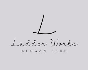 Professional Script Fashion Boutique logo design