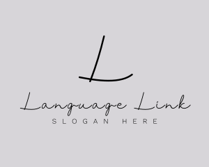 Professional Script Fashion Boutique logo design