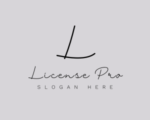 Professional Script Fashion Boutique logo design