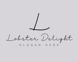 Professional Script Fashion Boutique logo design