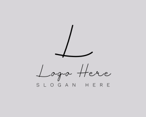 Professional Script Fashion Boutique logo design