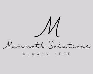 Professional Script Fashion Boutique logo design