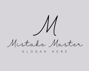 Professional Script Fashion Boutique logo design