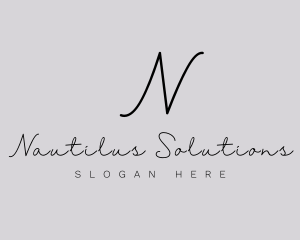 Professional Script Fashion Boutique logo design