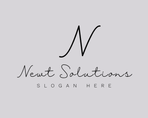 Professional Script Fashion Boutique logo design