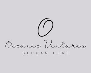 Professional Script Fashion Boutique logo design