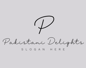 Professional Script Fashion Boutique logo design