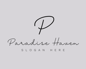 Professional Script Fashion Boutique logo design