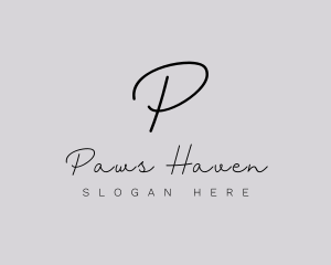 Professional Script Fashion Boutique logo design