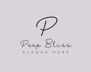 Professional Script Fashion Boutique logo design