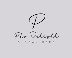 Professional Script Fashion Boutique logo design