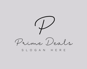 Professional Script Fashion Boutique logo design